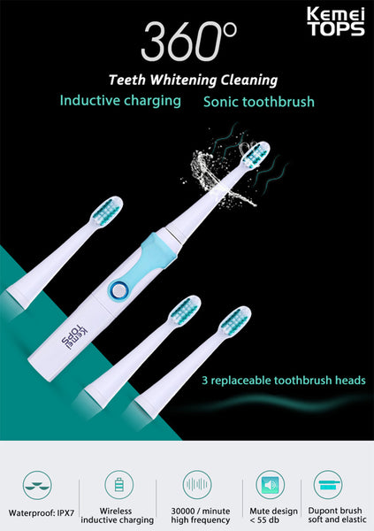 Rechargeable Ultrasonic Electric Toothbrush